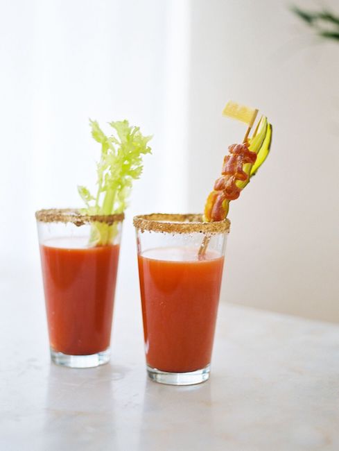 two bloody mary's for brunch catered event